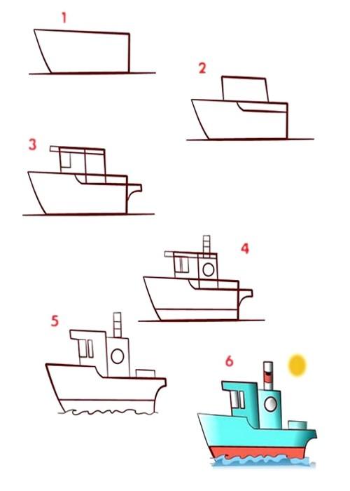 Dibujo barco