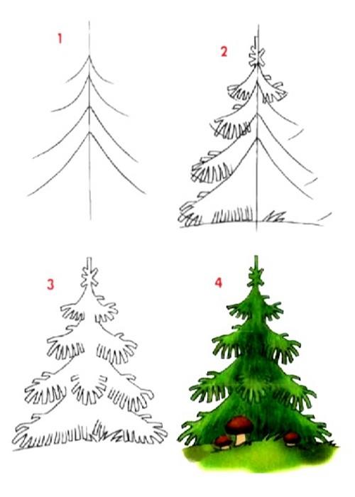 Dibujo arbol precioso
